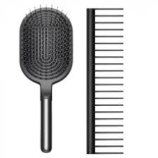 Набір гребінців Dyson Paddle brush Nickel/Black (971056-01)